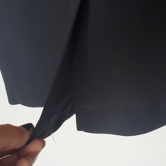 Vtg 70s Joseph Ribkoff Couture Little Black Dress LBD V-Neck Sleeveless USA 8 - Picture 9 of 12